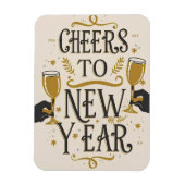 Cheers to a new year magnet (Vertikal)