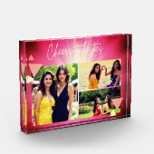 Cheers to Besties Custom| Pink Air Sky Power Photo Fotoblock (Links)