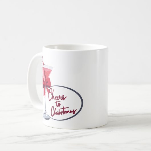 Cheers to Christmas Kaffeetasse (Vorderseite Links)