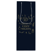 Cheers to Cozy Nights Gift Bag Geschenktüte Für Weinflaschen (Vorderseite)