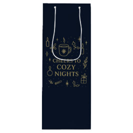 Cheers to Cozy Nights Gift Bag Geschenktüte Für Weinflaschen