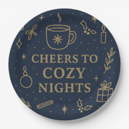 Cheers to Cozy Nights Paper Plate Pappteller