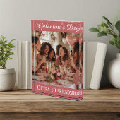 Cheers to Friendship Galentine's Day Typography  Fotoblock