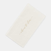 Cheers to Love Elegant Wedding Guest Towel Serviette (Ecke)