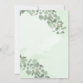 Cheers to Love Greenery Beer Bridal Shower Einladung (Rückseite)