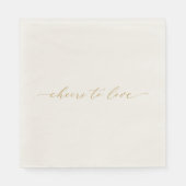 Cheers to Love Wedding Napkin Serviette (Vorderseite)