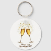 Cheers to Sparkling 2026 Keychain Schlüsselanhänger (Vorderseite)