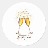 Cheers to Sparkling 2026 Sticker (Vorderseite)