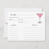 Cheers to the Bride - bridal shower recipe (Vorderseite)