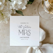 Cheers to the Future Mrs Napkins Serviette
