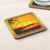 Cheers to The Golden Hour Sunset 2441 Getränkeuntersetzer (Linke Seite)