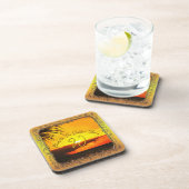 Cheers to The Golden Hour Sunset 2441 Getränkeuntersetzer (Rechte Seite)