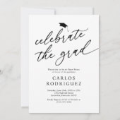 Cheers to the Grad Photo Graduation Einladung (Rückseite)