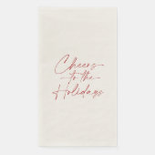 Cheers to the Holidays Guest Towel Serviette (Vorderseite)