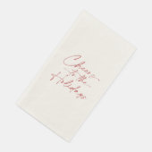 Cheers to the Holidays Guest Towel Serviette (Ecke)