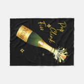 Cheers To The New Year 2026 Champagne Drinking Par Fleecedecke (Vorderseite (Horizontal))