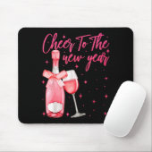 Cheers To The New Year 2026 Champagne New Years Ev Mousepad (Mit Mouse)