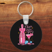 Cheers To The New Year 2026 Champagne New Years Ev Schlüsselanhänger (Vorderseite)