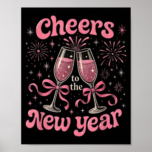 Cheers To The New Year 2026 Nk Celebration Gift  Poster (Vorne)