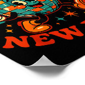 Cheers To The New Year 2026 Retro Party Gift  Poster (Ecke)