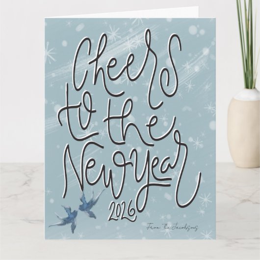 cheers to the new year karte (Vorderseite)