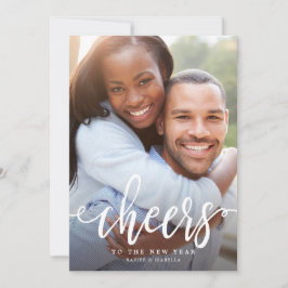 Cheers To The New Year Photo Holiday Feiertagskarte