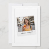 Cheers to Thirty 30 Retro Photo Birthday  Einladung (Rückseite)