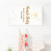 Cheers to thirty yellow brown birthday pastel gift banner (Insitu)