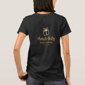 Cheers to thirty yellow brown birthday pastel gift T-Shirt (Rückseite)