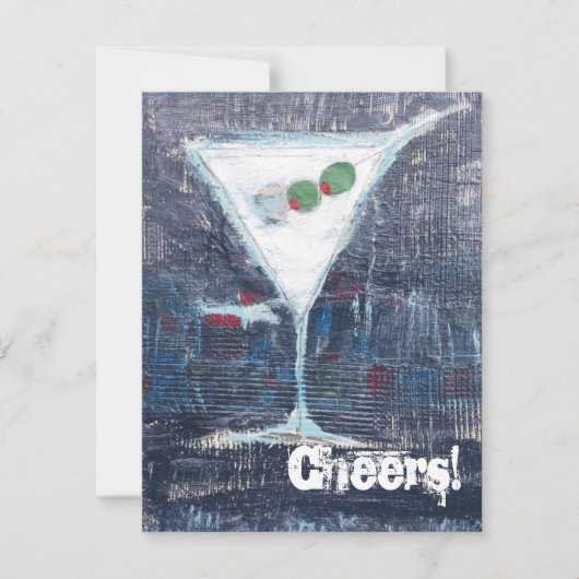 Cheers Toast Party Einladung (Vorderseite)