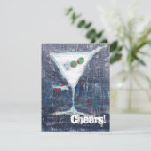 Cheers Toast Party Einladung (Stehend Vorderseite)