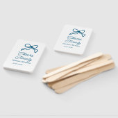 Cheers twenty blue birthday bow name date boho ret fächer (Non-assembled)