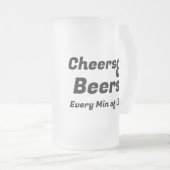 Cheers Vassel Mattglas Bierglas (VorderseiteRechts)