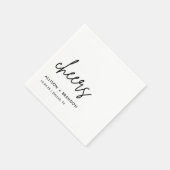 Cheers Wedding Party Probe Dinner Napkins Serviette (Ecke)