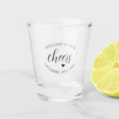 Cheers Wedding Shot Glass Schnapsglas (Vorderseite)