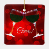 Cheers Wein Weihnachtsschmuck (Rückseite)