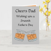 Cheers Whisky Vathers Day Karte (Gelbe Blume)