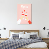 Cheers Wine Leinwanddruck (Insitu (Schlafzimmer))