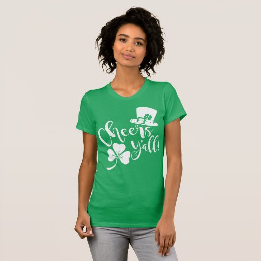 Cheers Y'all | St. Patricks Day Party irisch T-Shirt (Vorne ganz)