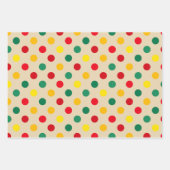 Cheery All-Age Polka Dot and Stripes Geschenkpapier Set (Vorderseite)