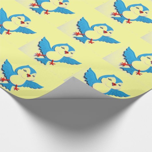 Cheery Bird Geschenkpapier (Ecke)