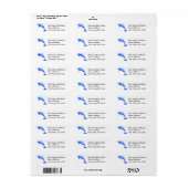 Cheery Blue Jumping Dolphin Ocean Cartoon (Vorne)