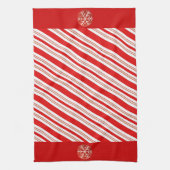Cheery Candy Cane Stripes Geschirrtuch (Vertikal)