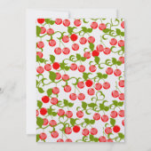 Cheery Cherries Birthday Einladung (Rückseite)