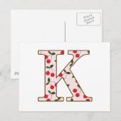 Cheery Cherry K Postkarte (Vorne/Hinten)
