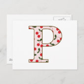 Cheery Cherry P Postkarte (Vorne/Hinten)