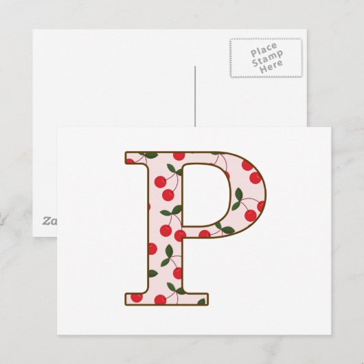 Cheery Cherry P Postkarte (Vorne/Hinten)