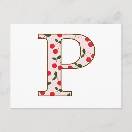 Cheery Cherry P Postkarte (Vorderseite)