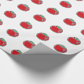 Cheery Cherry Tomato Cartoon Geschenkpapier (Ecke)