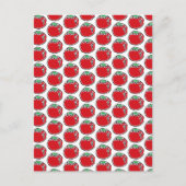 Cheery Cherry Tomato Cartoon Postkarte (Vorderseite)